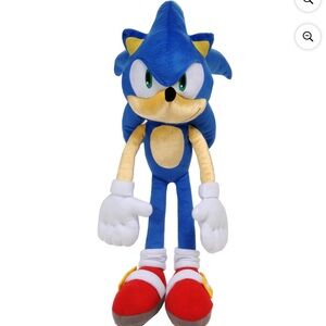 Sonic kids plush stuffed animal bedding decor 22” Tall NWT